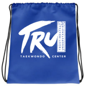 Blue Drawstring Bag