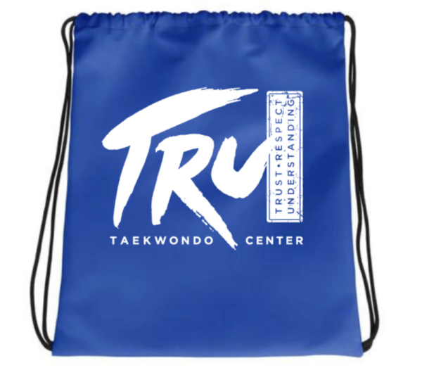 Blue Drawstring Bag